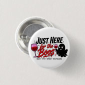 Halloween-Süßes-oder-Saures-Knopf Button (Vorne & Hinten)
