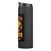 Halloween Süßes oder Saures Kürbis-Friedhofs-Desig Thermosbecher (Nach rechts gedreht)