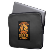 Halloween Süßes oder Saures Kürbisfriedhof Design Laptopschutzhülle (Vorderseite Links)