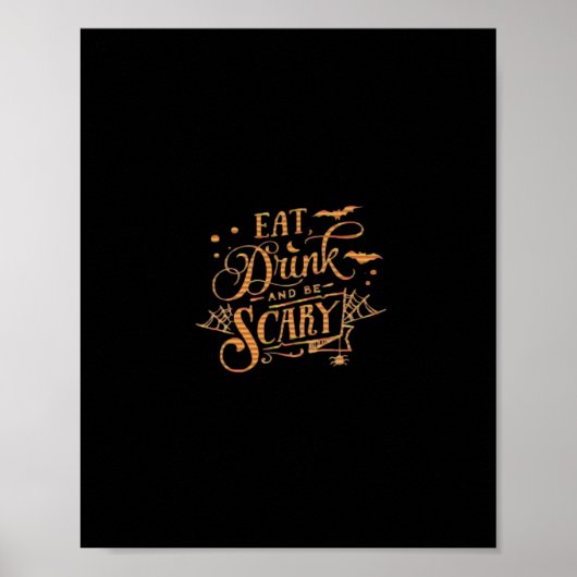 Halloween Süßes oder Saures Poster (Vorne)