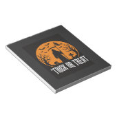 Halloween Süßes oder Saures Sensenmann Design_1 Notizblock (angewinkelt)