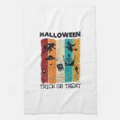 Halloween Süßes oder Saures Werwolf Hexe Skelett U Geschirrtuch (Vertikal)