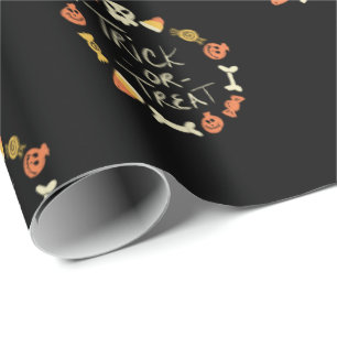 Halloween Süßes Tafelbild-Themenmuster Geschenkpapier