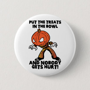 Halloween-Süßigkeiten Button