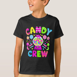 Halloween-Süßigkeiten-Crew Süßigkeiten-Kostüm Frau T-Shirt