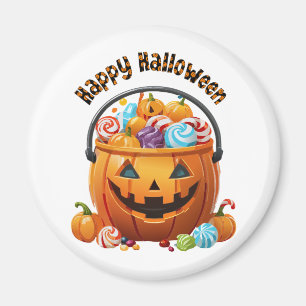 Halloween-Süßigkeiten-Eimer & Candy Magnet