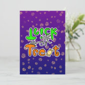 Halloween-Süßigkeiten-Flatcard (Stehend Vorderseite)