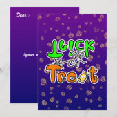 Halloween-Süßigkeiten-Flatcard (Vorne/Hinten)