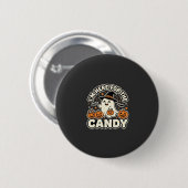 Halloween Süßigkeiten Geist Kürbis Design Button (Vorne & Hinten)