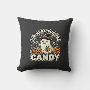 Halloween Süßigkeiten Geist Kürbis Design Kissen