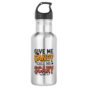 Halloween Süßigkeiten Gib mir Süßigkeiten Ruf mich Edelstahlflasche