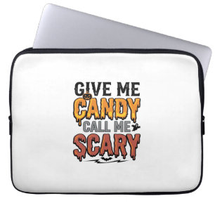 Halloween Süßigkeiten Gib mir Süßigkeiten Ruf mich Laptopschutzhülle