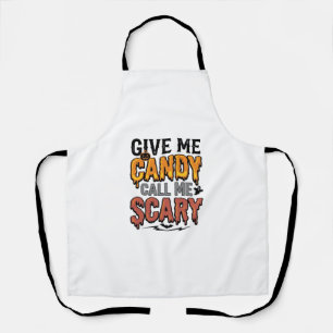 Halloween-Süßigkeiten Gib mir Süßigkeiten Ruf mich Schürze