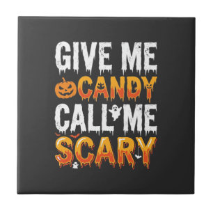 Halloween-Süßigkeiten Grusel-Geister-Design_1 Fliese