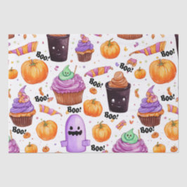 Halloween-Süßigkeiten, Leckereien und Jack-o-Later Seidenpapier