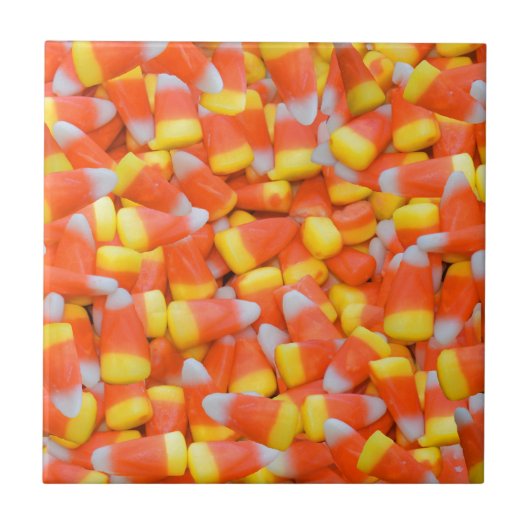 Halloween-Süßigkeiten-Mais Fliese (Vorderseite)