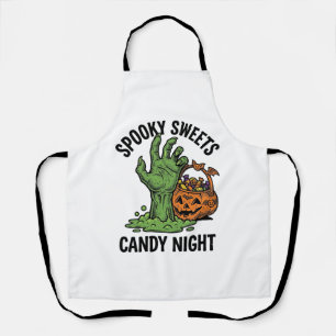 Halloween-Süßigkeiten-Monster Vintage Gruseliger B Schürze