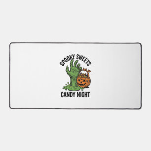 Halloween-Süßigkeiten-Monster-Vintage-Spooky-Treat Schreibtischunterlage