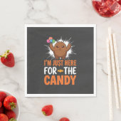 Halloween-Süßigkeiten-Monster-Zitat-Design Serviette (Beispiel)