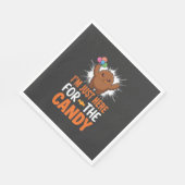 Halloween-Süßigkeiten-Monster-Zitat-Design Serviette (Ecke)