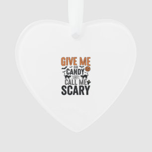 Halloween-Süßigkeiten oder nenne mich gruselig Vin Ornament