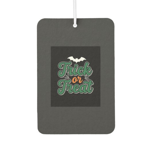 Halloween-Süßigkeiten oder Saures Fledermaus-Webde Autolufterfrischer (Vorderseite)