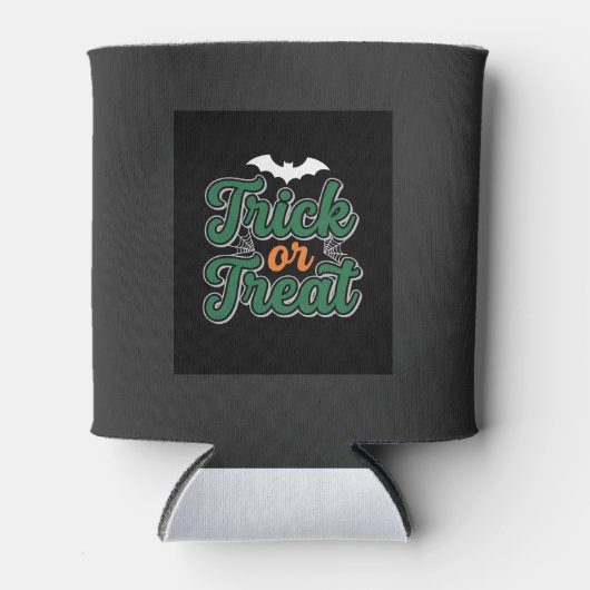 Halloween-Süßigkeiten oder Saures Fledermaus-Webde Dosenkühler (Vorderseite)