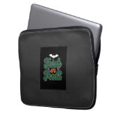 Halloween-Süßigkeiten oder Saures Fledermaus-Webde Laptopschutzhülle (Vorderseite Links)