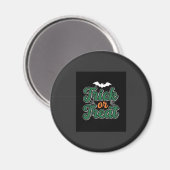 Halloween-Süßigkeiten oder Saures Fledermaus-Webde Magnet (Vorderseite/Rückseite)