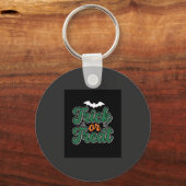 Halloween-Süßigkeiten oder Saures Fledermaus-Webde Schlüsselanhänger (Vorderseite)