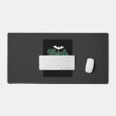 Halloween-Süßigkeiten oder Saures Fledermaus-Webde Schreibtischunterlage (Tastatur & Maus)