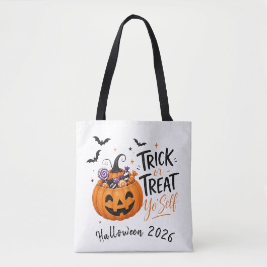 Halloween-Süßigkeiten oder Saures für dich selbst- Tasche (Vorderseite)