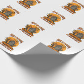 Halloween-Süßigkeiten oder Saures Grabstein Zombie Geschenkpapier (Ecke)