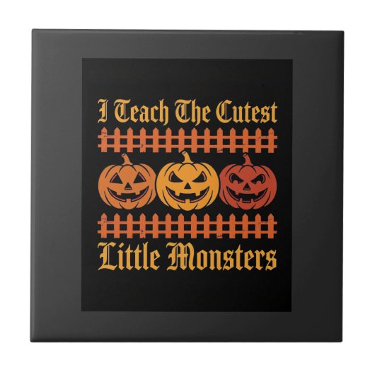 Halloween-Süßigkeiten oder Saures kleine Monster K Fliese (Vorderseite)