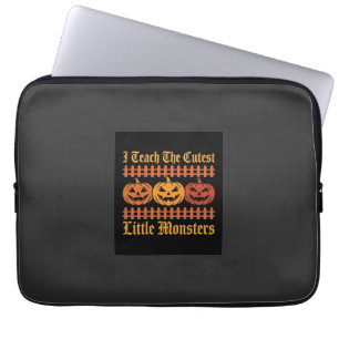 Halloween-Süßigkeiten oder Saures kleine Monster K Laptopschutzhülle