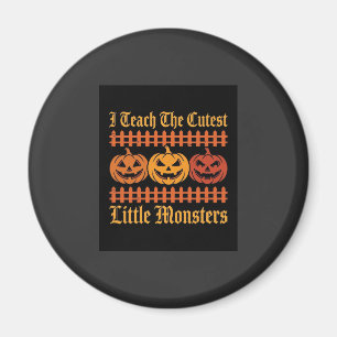 Halloween-Süßigkeiten oder Saures kleine Monster K Magnet