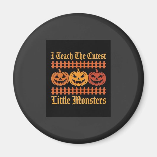 Halloween-Süßigkeiten oder Saures kleine Monster K Magnet (Vorne)