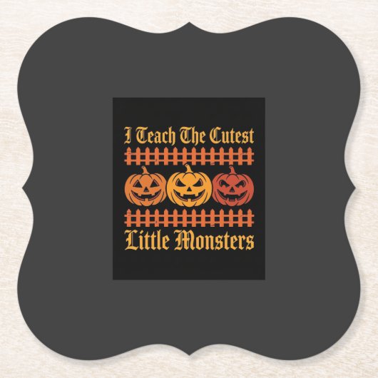 Halloween-Süßigkeiten oder Saures kleine Monster K Untersetzer (Vorderseite)