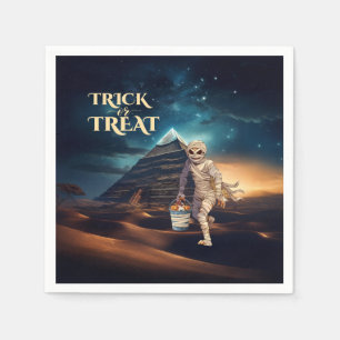 Halloween Süßigkeiten oder Saures Mumie  Serviette