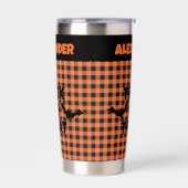 Halloween-Süßigkeiten oder Saures Orange & Schwarz Thermobecher (Links)