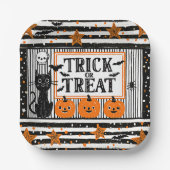 Halloween-Süßigkeiten oder Saures Pappteller (Vorderseite)