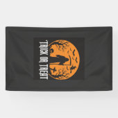 Halloween-Süßigkeiten oder Saures Sensenmann-Desig Banner (Horizontal)