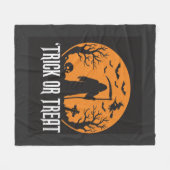 Halloween-Süßigkeiten oder Saures Sensenmann-Desig Fleecedecke (Vorderseite (Horizontal))