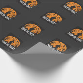 Halloween-Süßigkeiten oder Saures Sensenmann-Desig Geschenkpapier (Ecke)