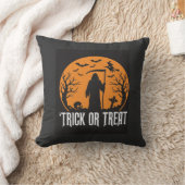Halloween-Süßigkeiten oder Saures Sensenmann-Desig Kissen (Decke)