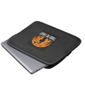 Halloween-Süßigkeiten oder Saures Sensenmann-Desig Laptopschutzhülle (Vorne Knopf)