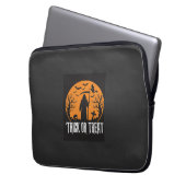 Halloween-Süßigkeiten oder Saures Sensenmann-Desig Laptopschutzhülle (Vorderseite Links)