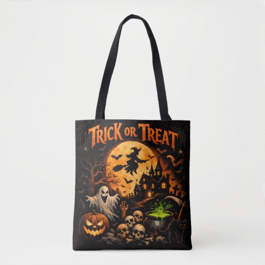 Halloween-Süßigkeiten oder Saures Tasche (Vorderseite)