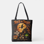 Halloween-Süßigkeiten oder Saures Tasche (Rückseite)