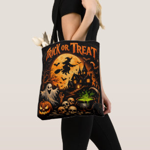 Halloween-Süßigkeiten oder Saures Tasche